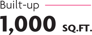 Built-up 1,000 sq.ft.